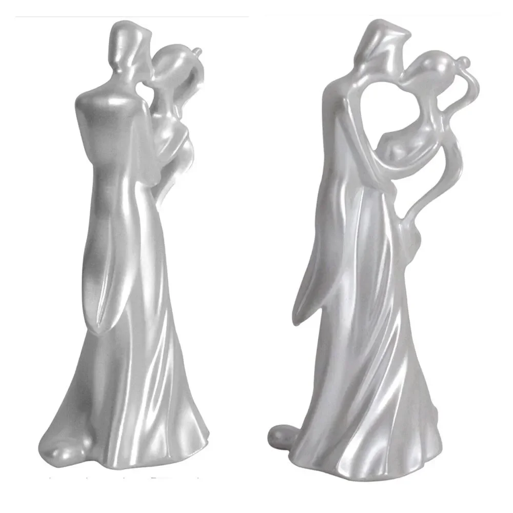 The First Kiss Wilton Wedding Anniversary Cake Topper Shimmer‎ White 202-9417